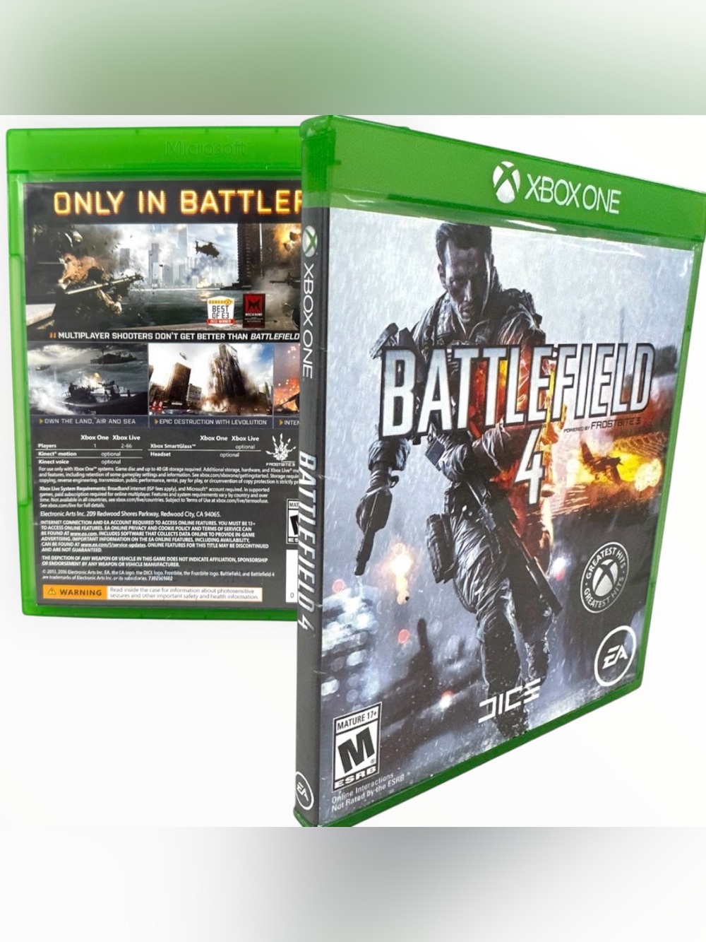 Battlefield 4 Xbox One Greatest Hits EA DICE Complete w/ Case Disc Tested